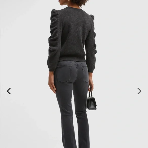 FRAME
Shirred-Sleeve Cashmere Sweater - Picture 4 of 9